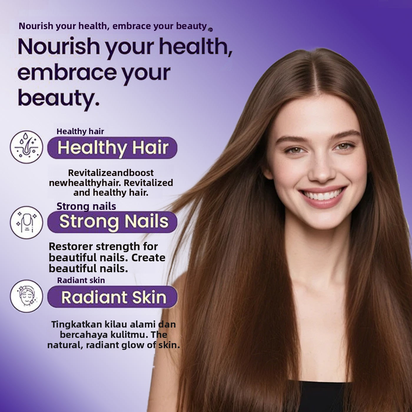 NAD+BIOTIN Collagen Peptides Gummies